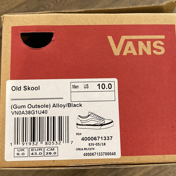 Men’s Vans Old Skool Size 10 Gum Outsole - Picture 8 of 8